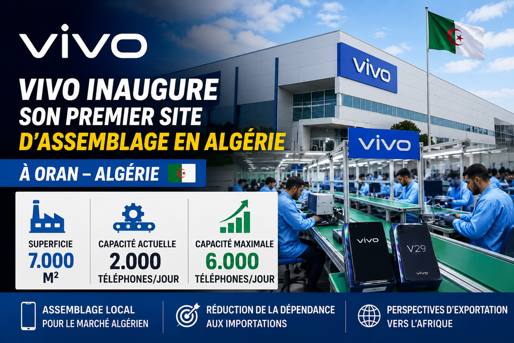 Vivo inaugure son premier site d’assemblage de smartphones en Algérie