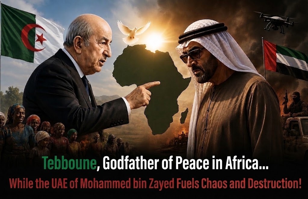 Tebboune, Godfather of Peace in Africa… While the UAE of Mohammed bin Zayed Fuels Chaos and Destruction!