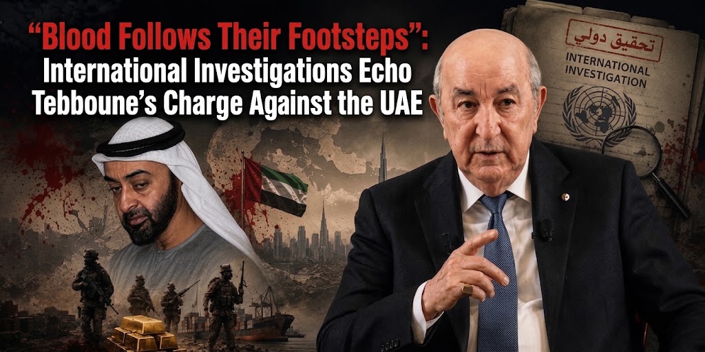 “Blood Follows Their Footsteps”: International Investigations Echo Tebboune’s Charge Against the UAE
