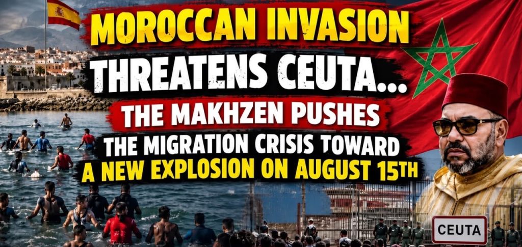 Moroccan invasion threatens Ceuta… The Makhzen pushes the migration crisis toward a new explosion on August 15th