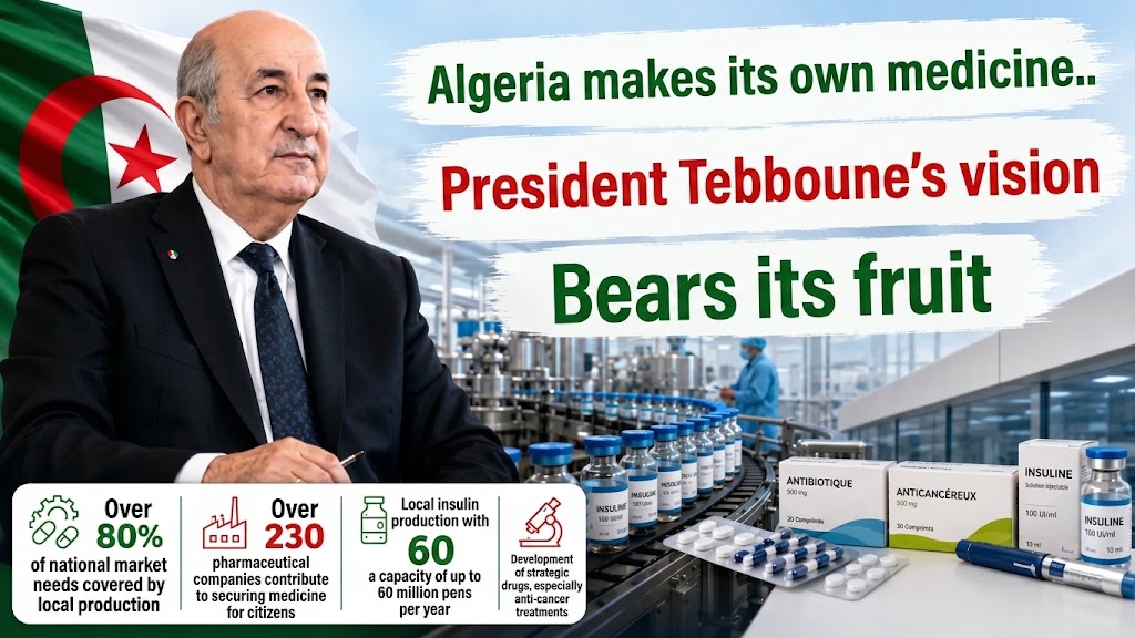 Algeria Produces Its Own Medicine… President Tebboune’s Vision Bears Fruit