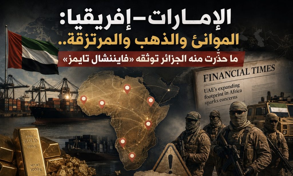 الإمارات–إفريقيا: الموانئ والذهب والمرتزقة.. ما حذّرت منه الجزائر توثقه «فايننشال تايمز»