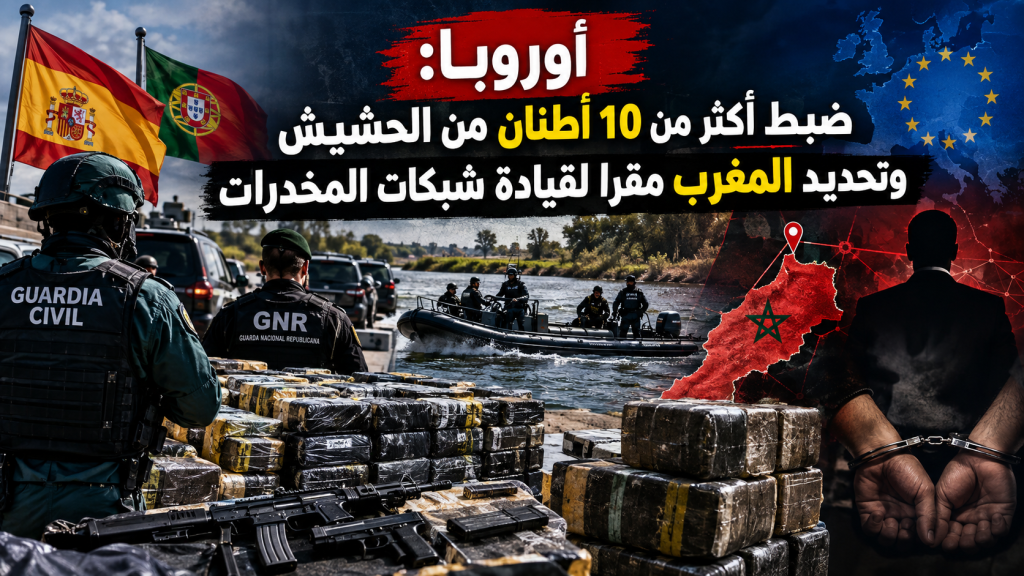 أوروبا: ضبط أكثر من 10 أطنان من الحشيش وتحديد المغرب مقرا لقيادة شبكات المخدرات