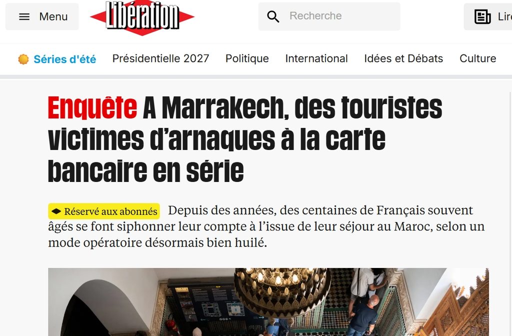 20 مليون يورو في 15 عامًا.. شبكات احتيال مغربية وإسرائيلية تستنزف السياح الفرنسيين في مراكش!
