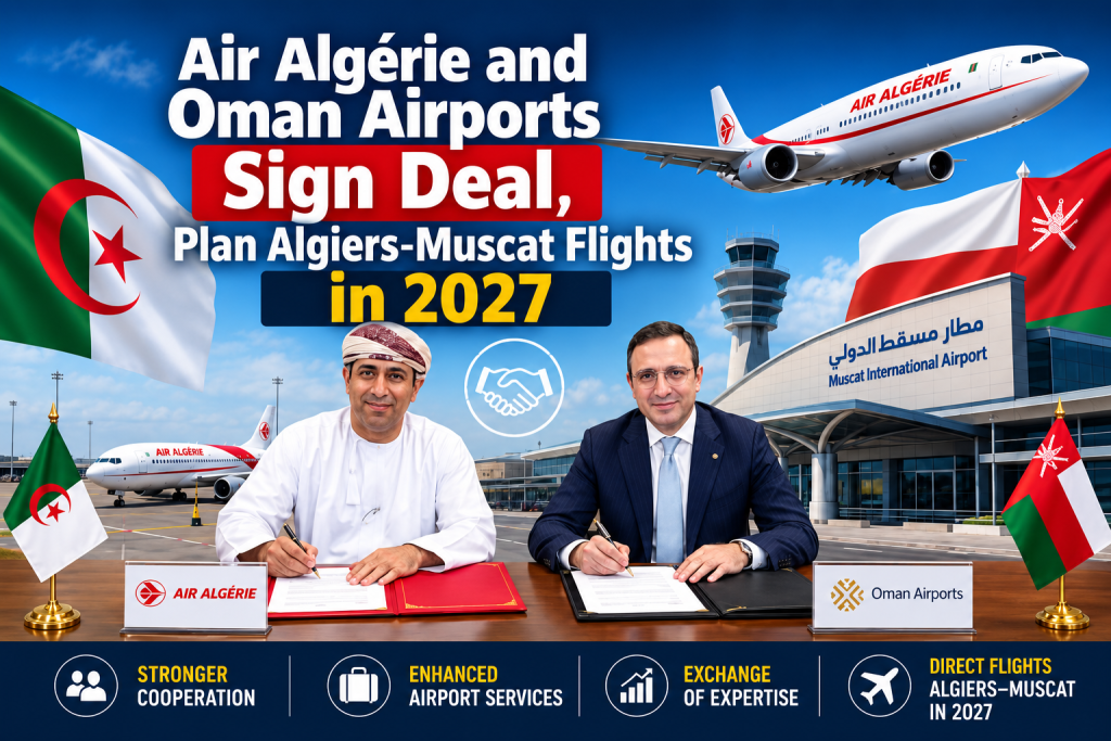 Air Algérie and Oman Airports Sign Deal, Plan Algiers-Muscat Flights in 2027