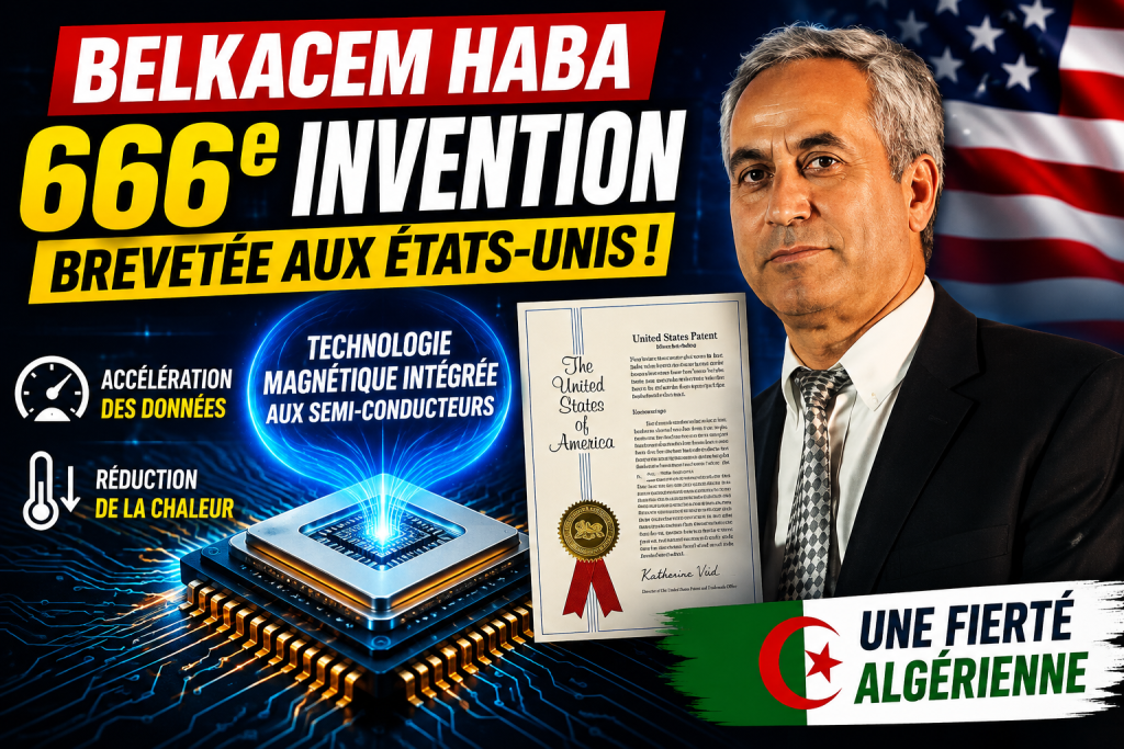 Belkacem Haba décroche sa 666e invention aux États-Unis : une avancée pour les puces de demain