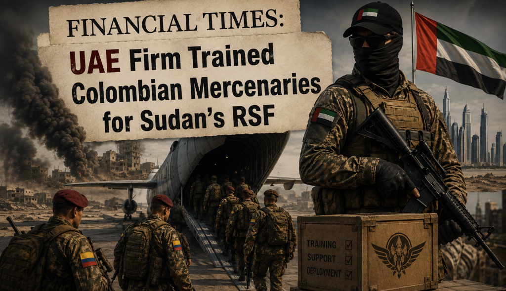 Financial Times: UAE Firm Trained Colombian Mercenaries for Sudan’s RSF
