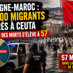 Espagne–Maroc : 50 000 migrants entrés à Ceuta, le bilan des morts s&rsquo;élève à 57