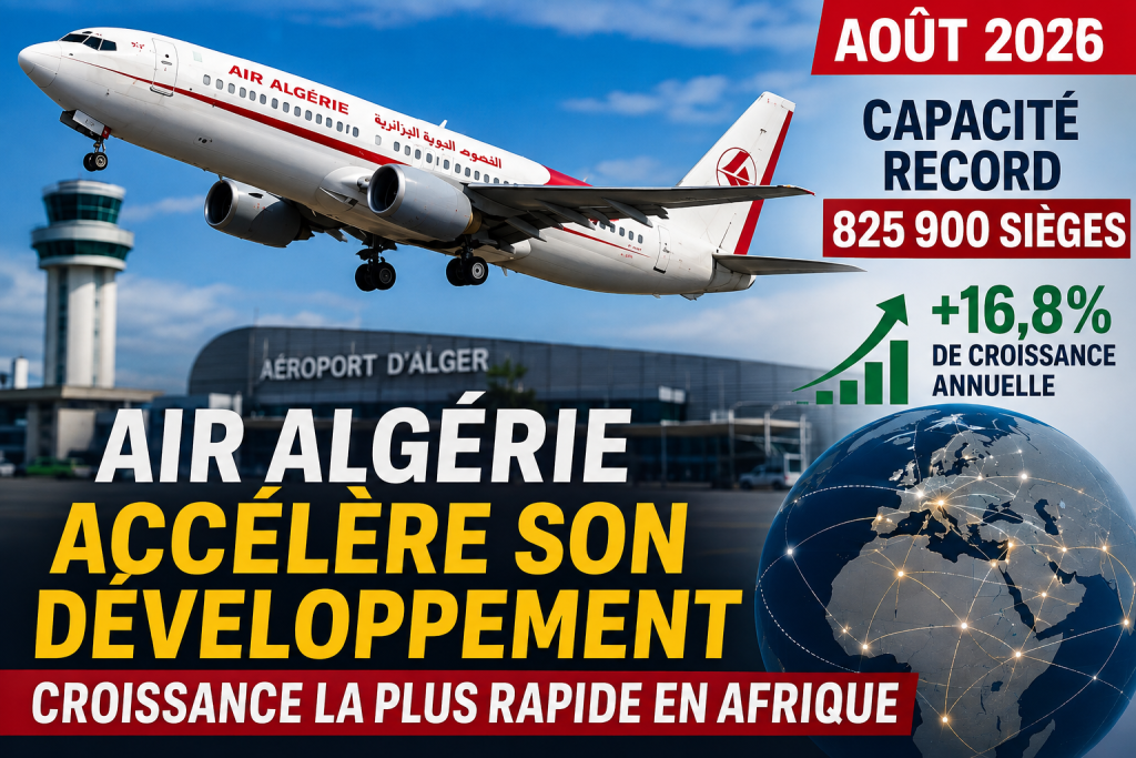 Air Algérie accélère son développement avec une capacité record en août 2026
