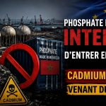 Le phosphate marocain interdit d’entrer en Europe… le cadmium mortel qui vient du Maroc
