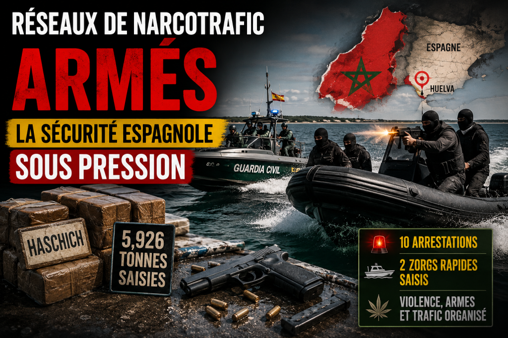 Des réseaux de narcotrafic armés inquiètent l’Espagne