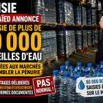 Kaïs Saïed ordonne la distribution de plus de 80 000 bouteilles d’eau saisies