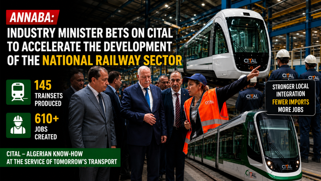 Annaba: Industry Minister bets on Cital to accelerate the development of the national railway sector