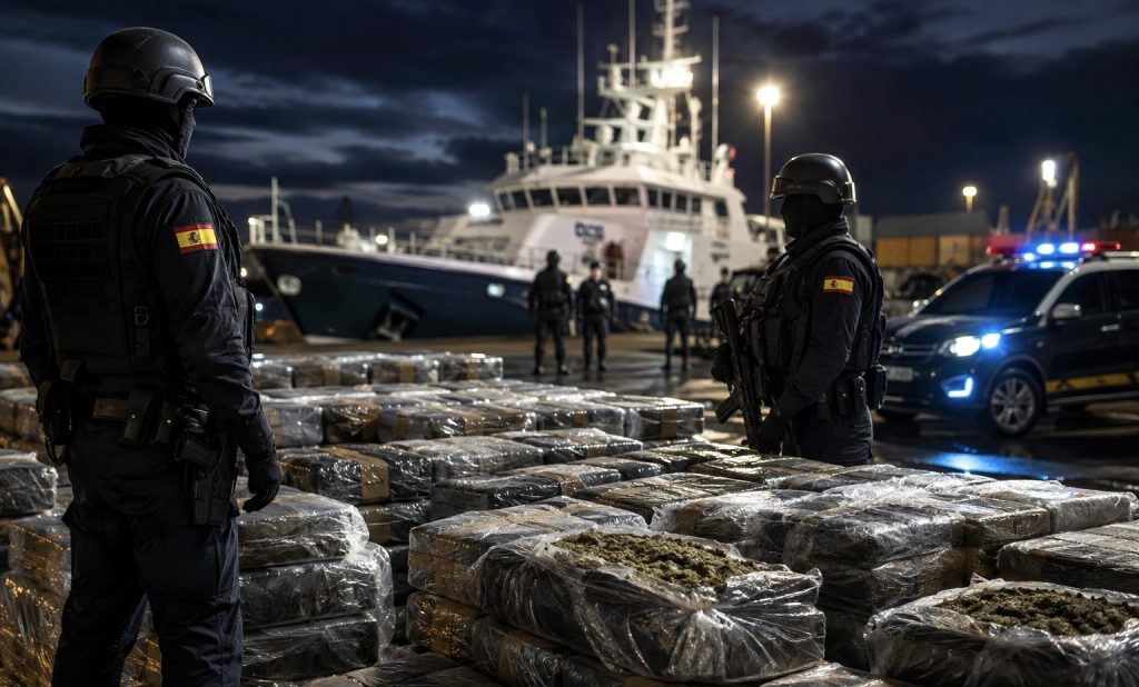 الأمن الإسباني يطيح بشبكة لتهريب الحشيش القادم من المغرب إلى أوروبا ويحجز 10.5 طن من المخدرات!