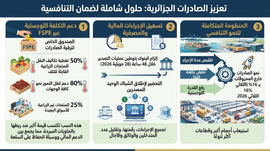 الجزائر تعزز صادراتها نحو غرب إفريقيا.. خط بحري بحاويات مبردة تفتح أسواقًا جديدة للمنتج الوطني