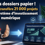 L&rsquo;Algérie tourne la page des dossiers papier : 21 000 projets basculent vers une plateforme d&rsquo;investissement numérique.