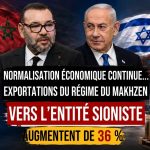 Une normalisation économique qui se poursuit : les exportations marocaines vers l’entité sioniste bondissent de 36 %