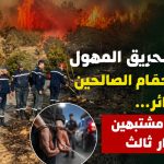 إخماد الحريق المهول بغابات حمام الصالحين في الجزائر…توقيف مشتبهين وفرار ثالث