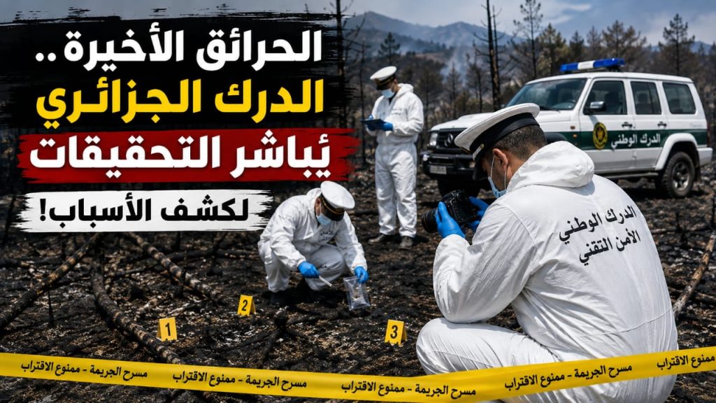الحرائق المأساوية الأخيرة.. الدرك الجزائري يباشر التحقيقات وجمع الأدلة لكشف الأسباب!