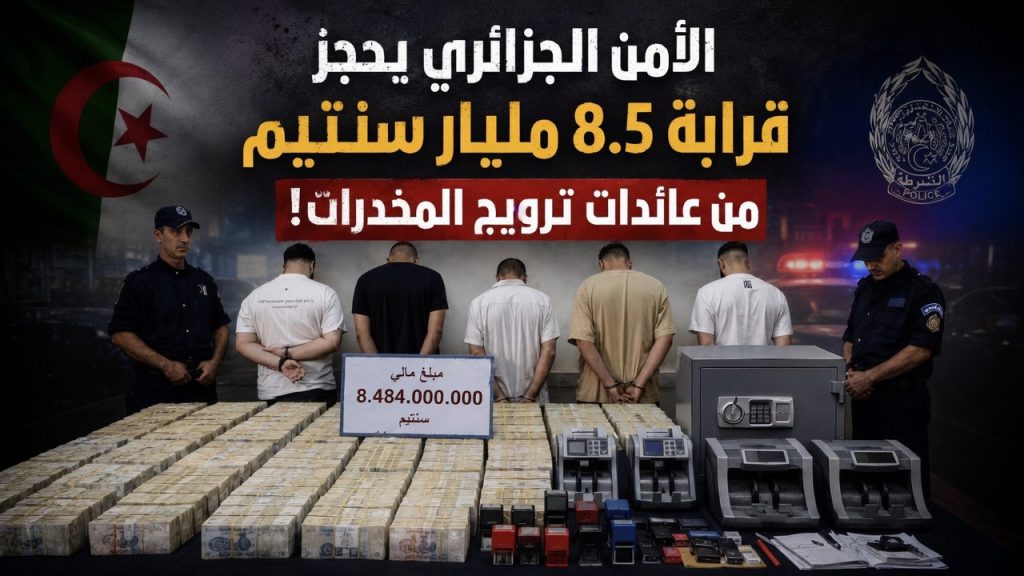 الأمن الجزائري يحجز قرابة 8.5 مليار سنتيم من عائدات ترويج المخدرات!