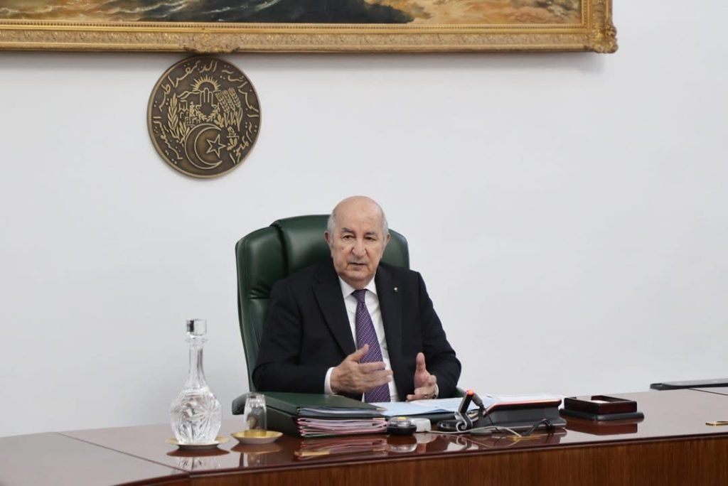 President Tebboune Chairs Meeting to Address the Damage and Impact of Recent Fires