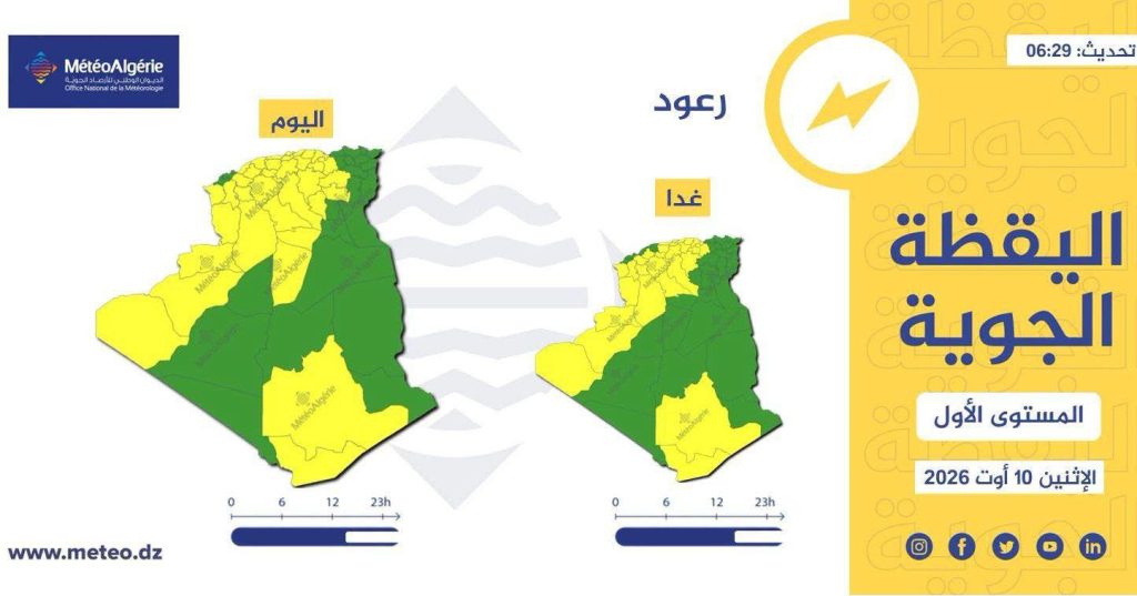 أمطار رعدية على 28 ولاية جزائرية!