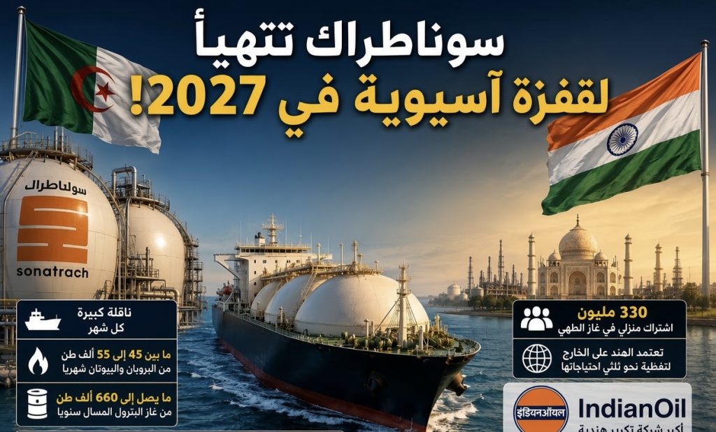 سوناطراك تتهيأ لقفزة آسيوية في 2027!