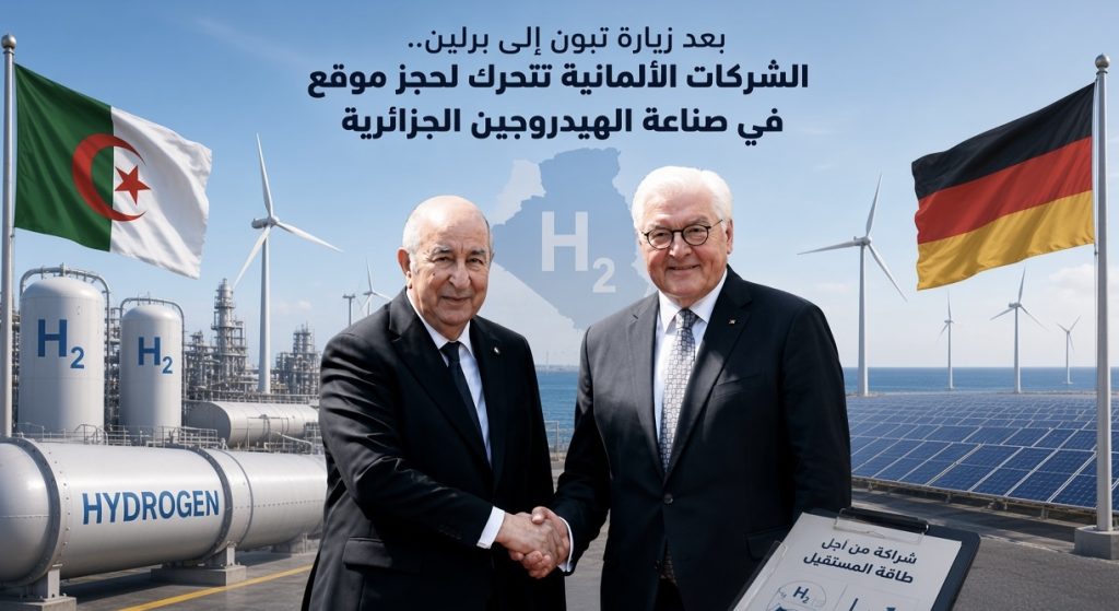 بعد زيارة تبون إلى برلين.. الشركات الألمانية تتحرك لحجز موقع في صناعة الهيدروجين الجزائرية
