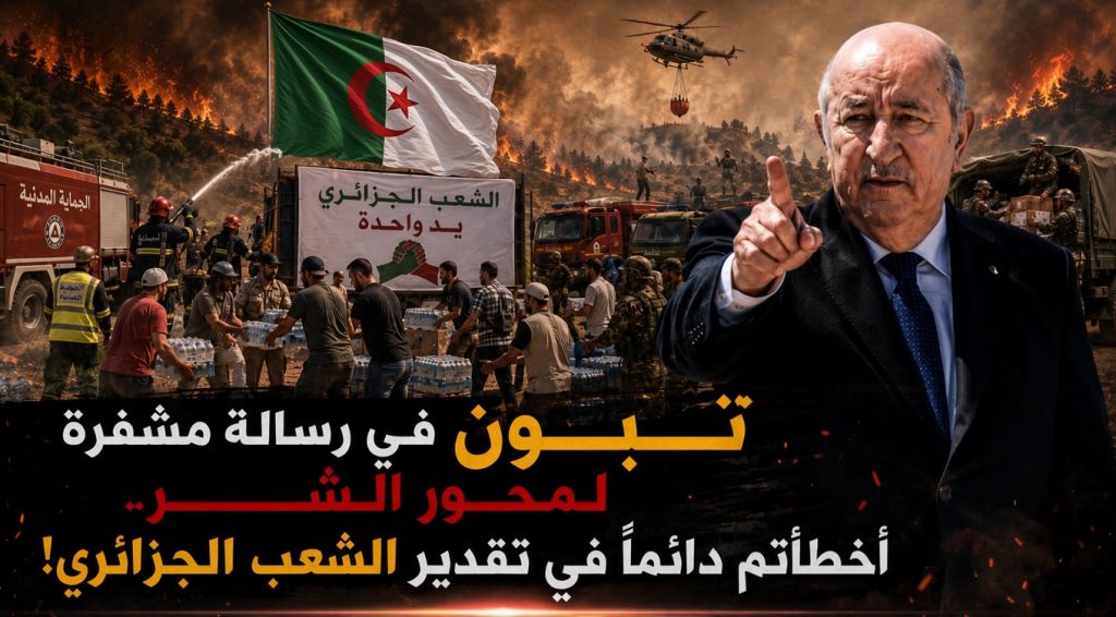 تبون في رسالة مشفرة لمحور الشر.. أخطأتم دائما في تقدير الشعب الجزائري!