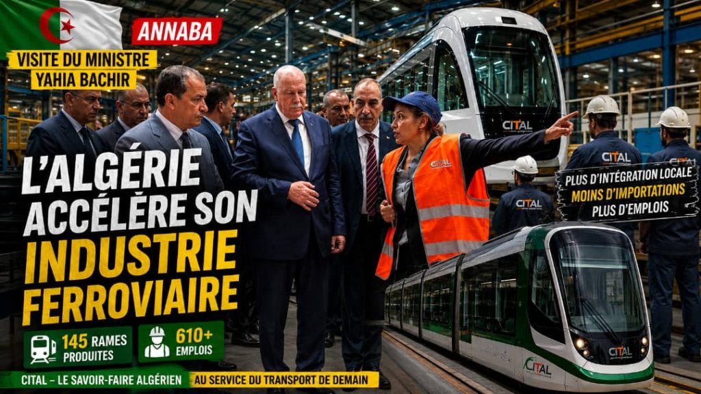Annaba : le ministre de l&rsquo;Industrie mise sur Cital pour accélérer le développement de la filière ferroviaire nationale