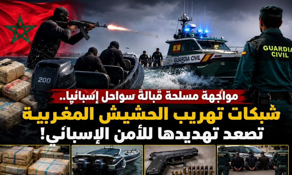 مواجهة مسلحة قبالة سواحل إسبانيا.. شبكات تهريب الحشيش المغربية تصعد تهديدها للأمن الإسباني!