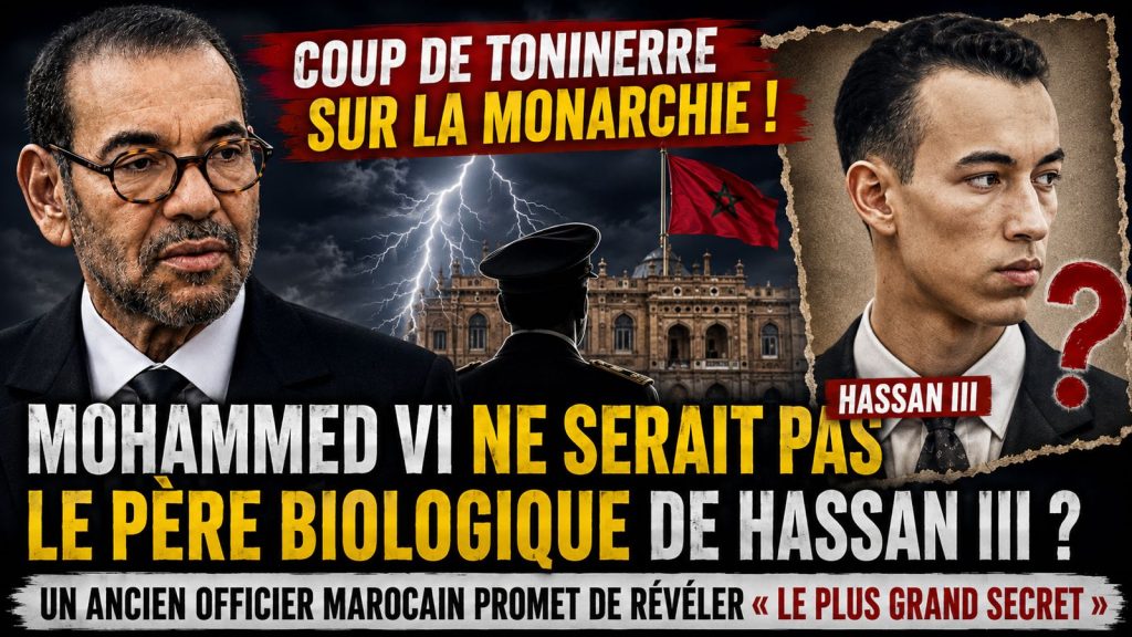 Coup de tonnerre sur la monarchie : Mohammed VI ne serait pas le père biologique de Hassan III ? Un ancien officier marocain promet de révéler « le plus grand secret »