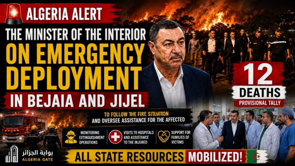 Bejaia and Jijel Under Fire: President Tebboune Orders Immediate Mobilization