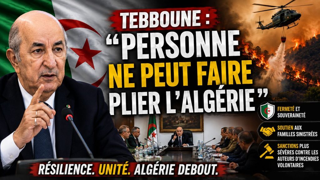 Tebboune : « Personne ne peut faire plier l’Algérie »