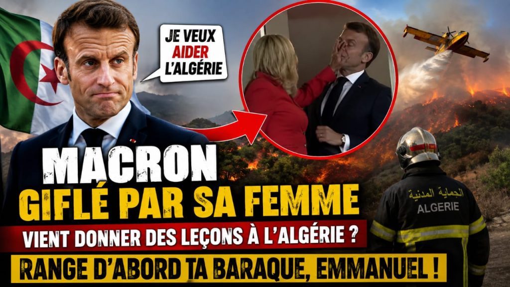 Macron giflé par sa femme vient donner des leçons à l’Algérie ? Range d’abord ta baraque, Emmanuel