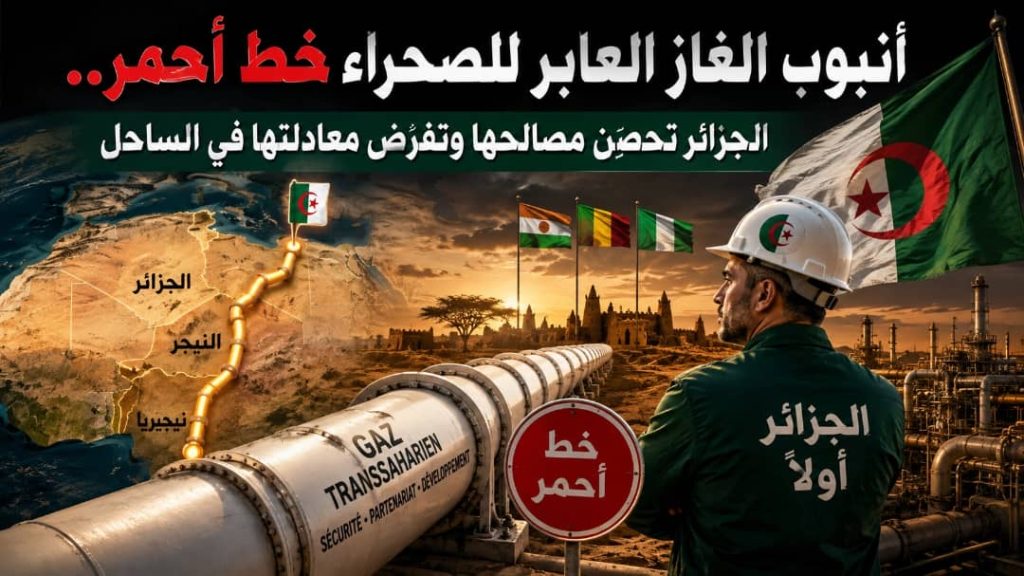 أنبوب الغاز العابر للصحراء خط أحمر.. الجزائر تحصّن مصالحها وتفرض معادلتها في الساحل