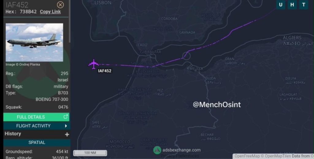 Morocco Allows Israeli Military Boeing 707 to Cross Its Airspace After Spain’s Refusal