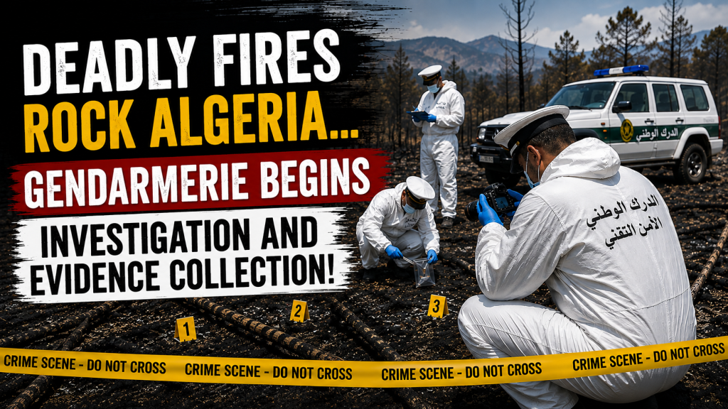 Deadly Fires Rock Algeria… Gendarmerie Begins Investigation and Evidence Collection!