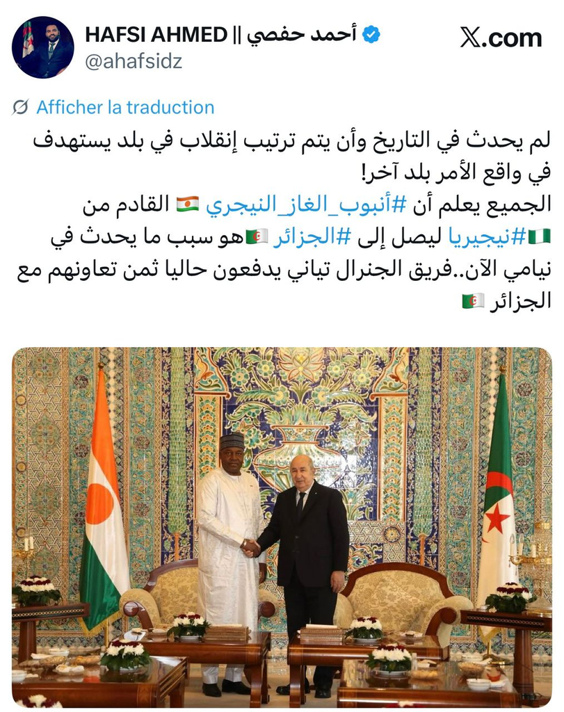 Axis of Evil Alarmed by Algeria’s Sahel Strategy… Who Is Playing with Fire in Niger?