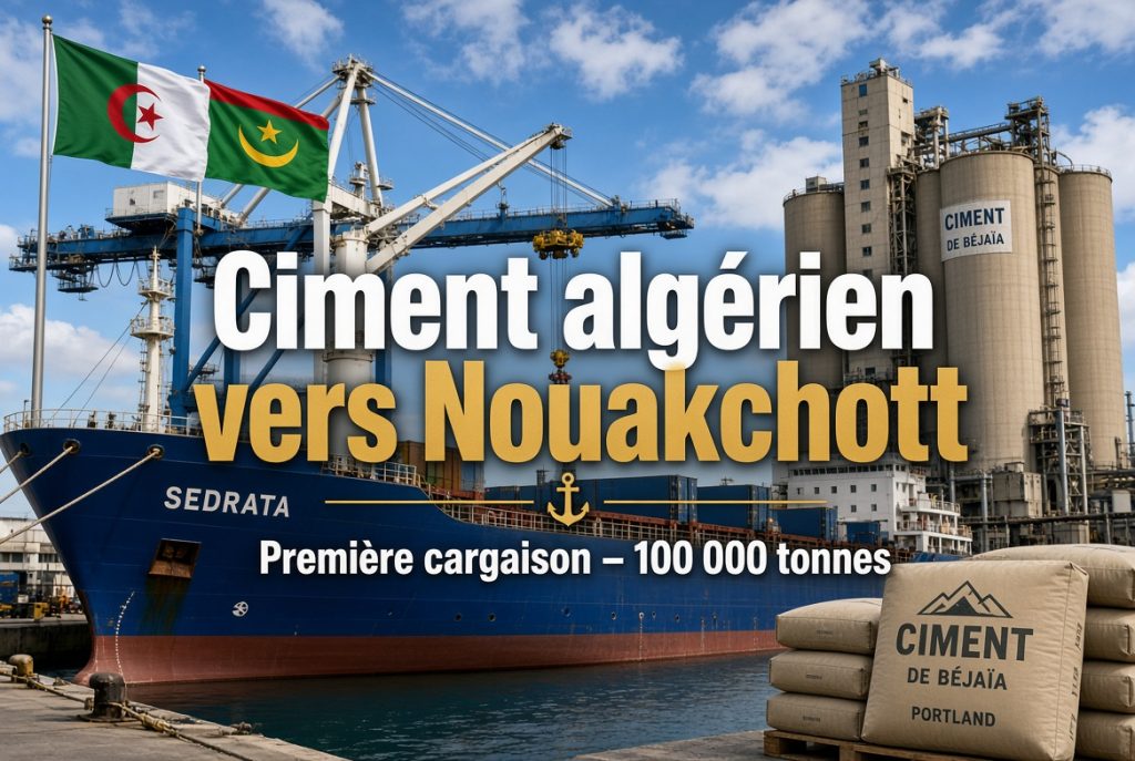 Les premières retombées de l’accord des 100 000 tonnes : le ciment algérien part de Béjaïa vers Nouakchott