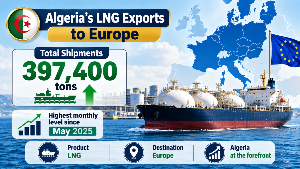 Algerian petroleum product tops Europe’s imports… record shipments in 14 months
