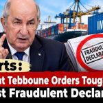 Imports: President Tebboune Orders Tough Action Against Fraudulent Declarations