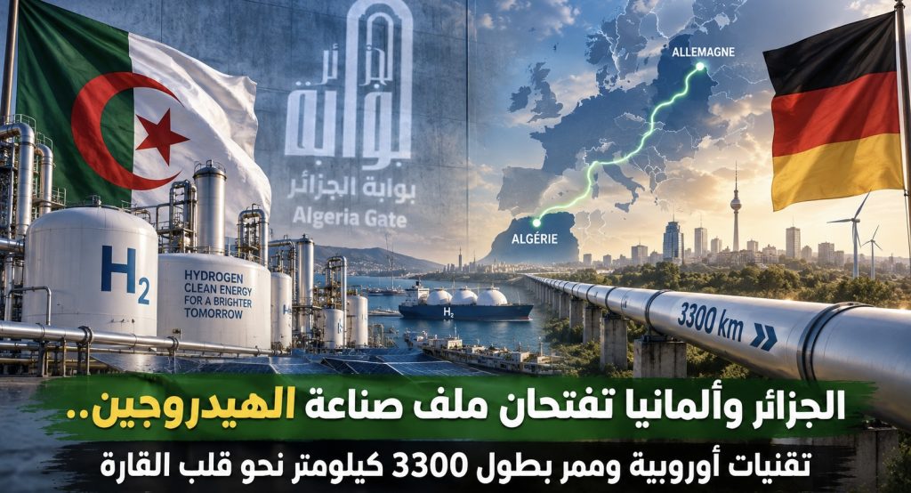 الجزائر وألمانيا تفتحان ملف صناعة الهيدروجين.. تقنيات أوروبية وممر بطول 3300 كيلومتر نحو قلب القارة