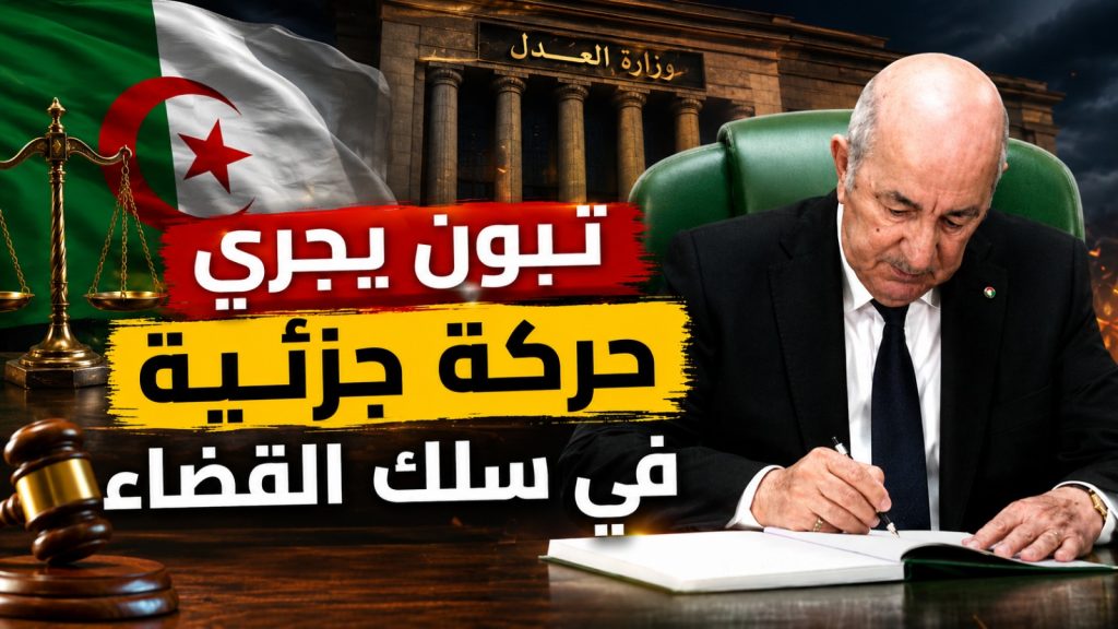 تبون يجري حركة جزئية في سلك القضاء