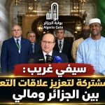 سيفي غريب: إرادة مشتركة لتعزيز علاقات التعاون بين الجزائر ومالي