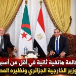 هذا ما دار بين وزير الخارجية الجزائري ونظيره المصري خلال مكالمة هاتفية!