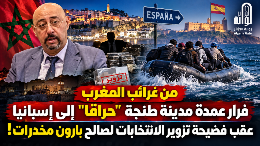 ‏فرار عمدة مدينة طنجة المغربية “حراقا” إلى ⁧‫إسبانيا‬⁩ عقب فضيحة تزوير الانتخابات لصالح بارون مخدرات!