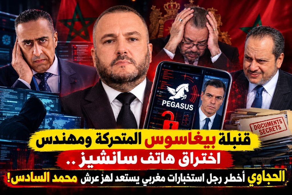 قنبلة بيغاسوس المتحركة ومهندس اختراق هاتف سانشيز ..الحجاوي أخطر رجل استخبارات مغربي يستعد لهز عرش محمد السادس!