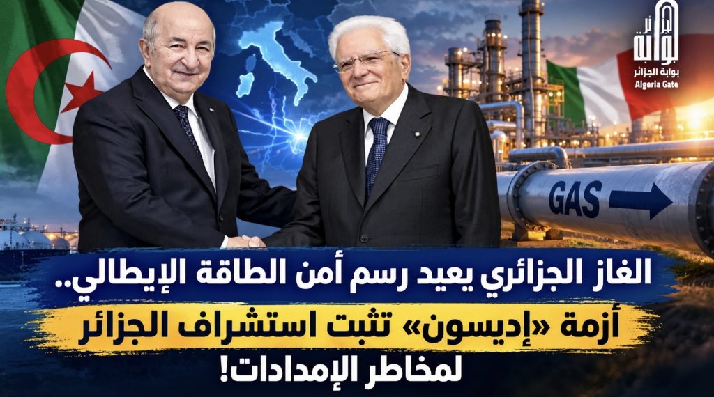 الغاز الجزائري يعيد رسم أمن الطاقة الإيطالي.. أزمة «إديسون» تثبت استشراف الجزائر لمخاطر الإمدادات