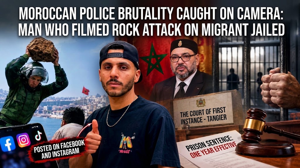 Moroccan Police Brutality Caught on Camera: Man Who Filmed Rock Attack on Migrant Jailed